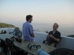 Discussion at the villa at sunset Discussing inhibition?