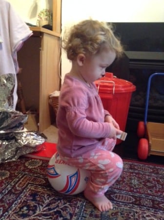 My friend's grandchild, shows us how it's done - head balanced, back long and wide, hip knee and ankle joints free.....